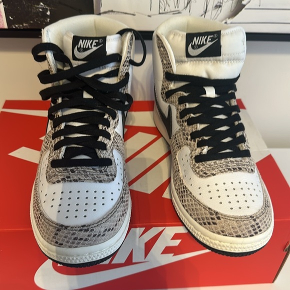NIKE TERMINATOR HIGH WHITE / SAIL / COCOA FB1318 100 Size 6M, 8W NEW - Picture 5 of 7